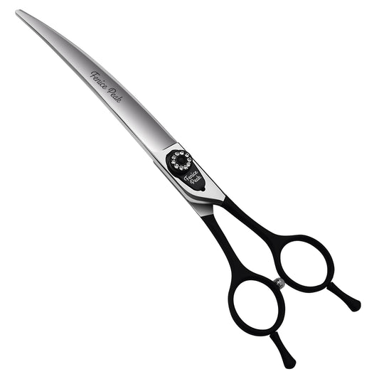 Black Dog Grooming Scissors & Sets, Straight, Curved, Thinner & Chunker, 7/7.5/8 Inch, Japanese 440C Steel