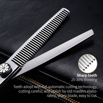 Professional 8-in-1 Hair Cutting & Thinning Scissors Set, 5.5/6 Inch Barber Hairdressing Shears