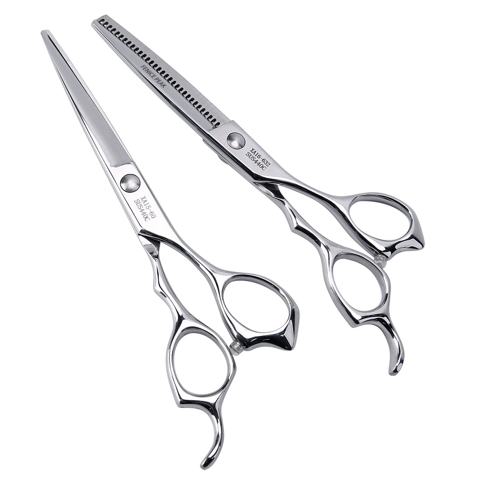 Professional 8-in-1 Hair Cutting & Thinning Scissors Set, 5.5/6 Inch Barber Hairdressing Shears