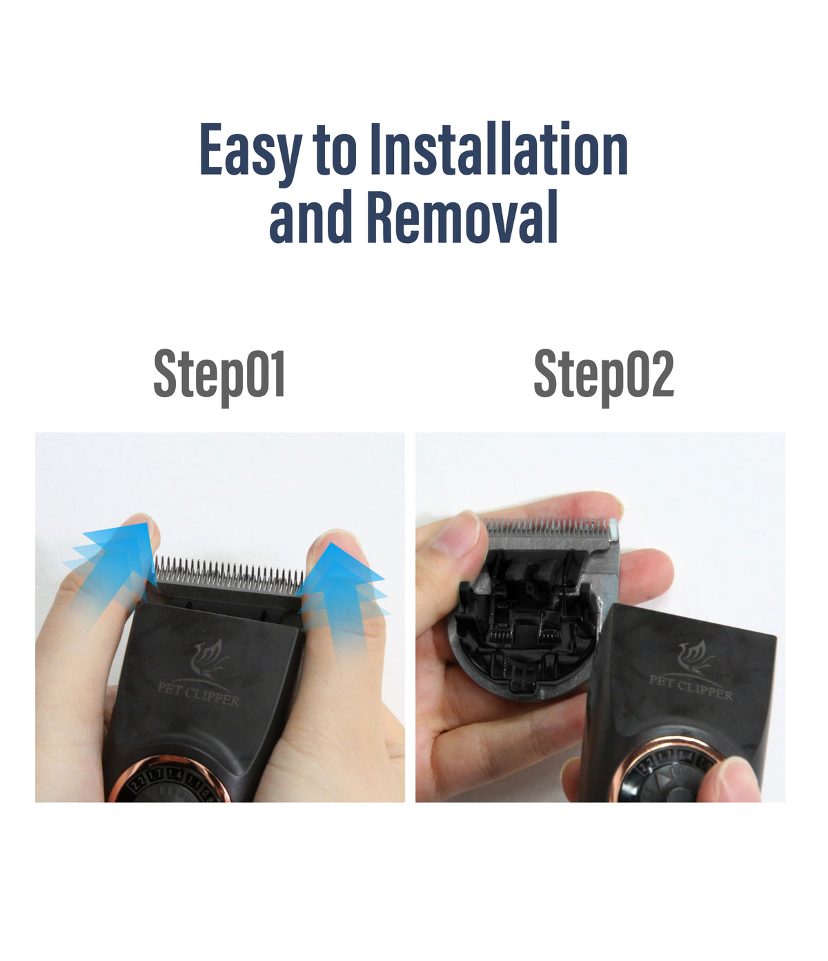 F200 Professional Dog Grooming Clipper & Replacement Blade, 12-Hour Runtime, 3-Speed Cordless Pet Trimmer