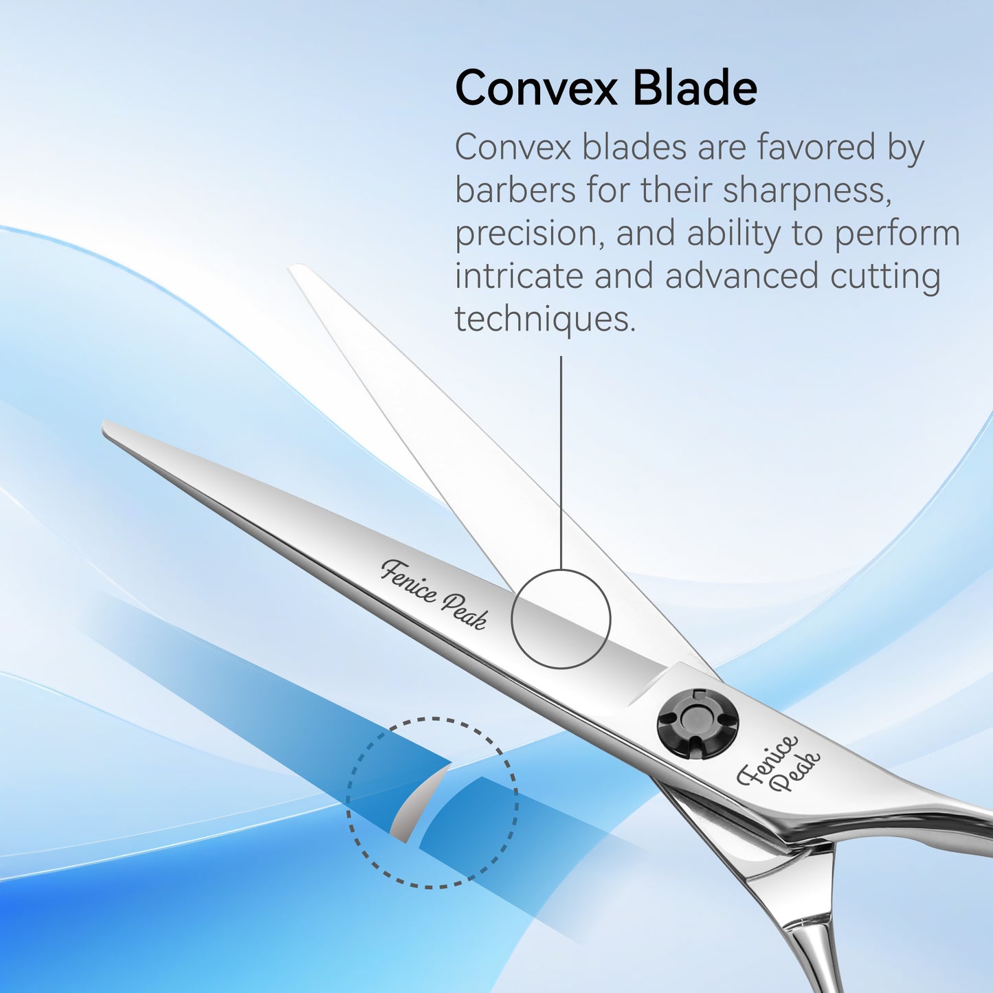 Professional Hair Cutting & Thinning Scissors, 5.5/6/6.5 Inch, VG10 Japanese Steel, CNC Barber Shears