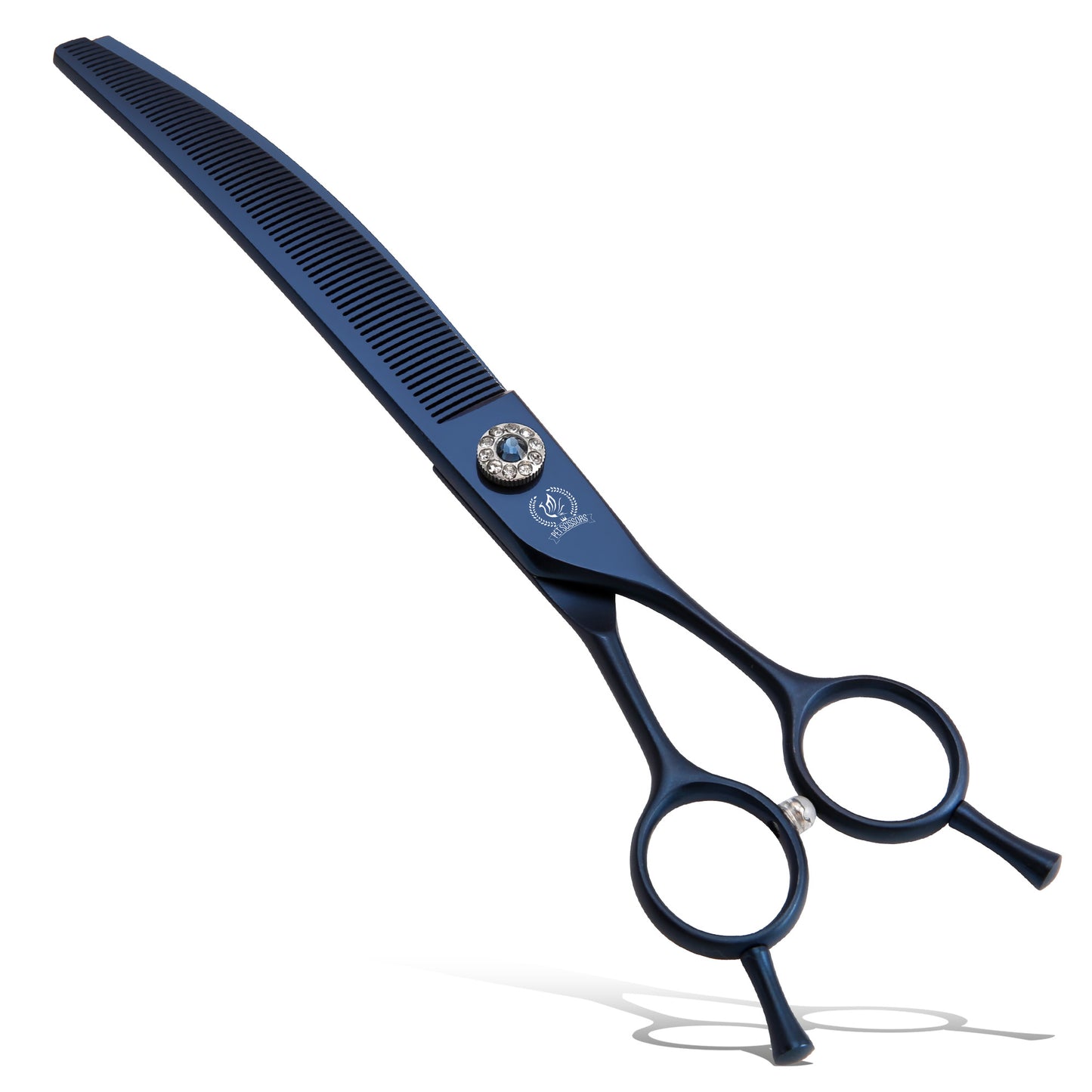 Curved Dog Grooming Scissors, Chunker, Thinner & Fluffer Shears, 7/8 Inch, Japanese 440C Steel
