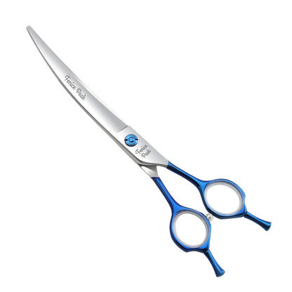 Blue Dog Grooming Scissors & Set, Straight, Curved, Thinner & Chunker, 6.5/7 Inch, 440C Steel