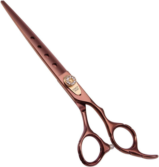 Dog Grooming Straight Scissors, 7/7.5 Inch, Japanese 440C Stainless Steel Pet Cutting Shears