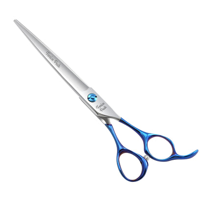 Blue Dog Grooming Scissors & Set, Straight, Curved, Thinner & Chunker, 6.5/7 Inch, 440C Steel