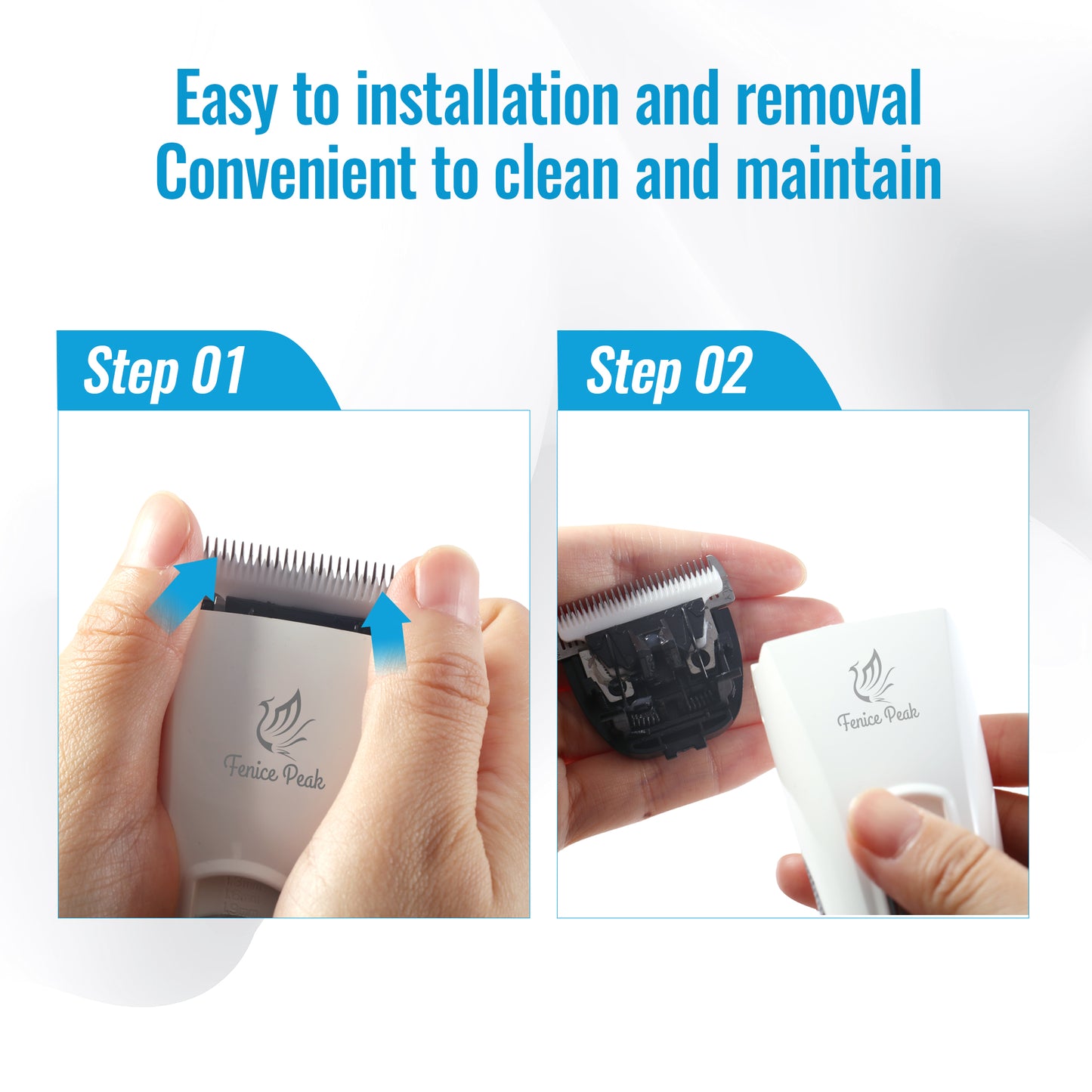 P60 Dog Grooming Clipper, Replacement Blades & Charger, 3-Speed Low Noise Cordless Pet Trimmer