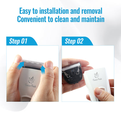 P60 Dog Grooming Clipper, Replacement Blades & Charger, 3-Speed Low Noise Cordless Pet Trimmer
