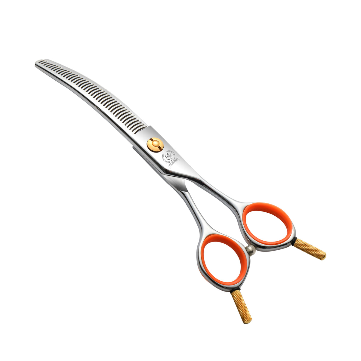 Small Dog & Cat Grooming Scissors & Set, Straight, Curved, Thinner & Chunker, 5/6 Inch, JP440C Round Tip Shears