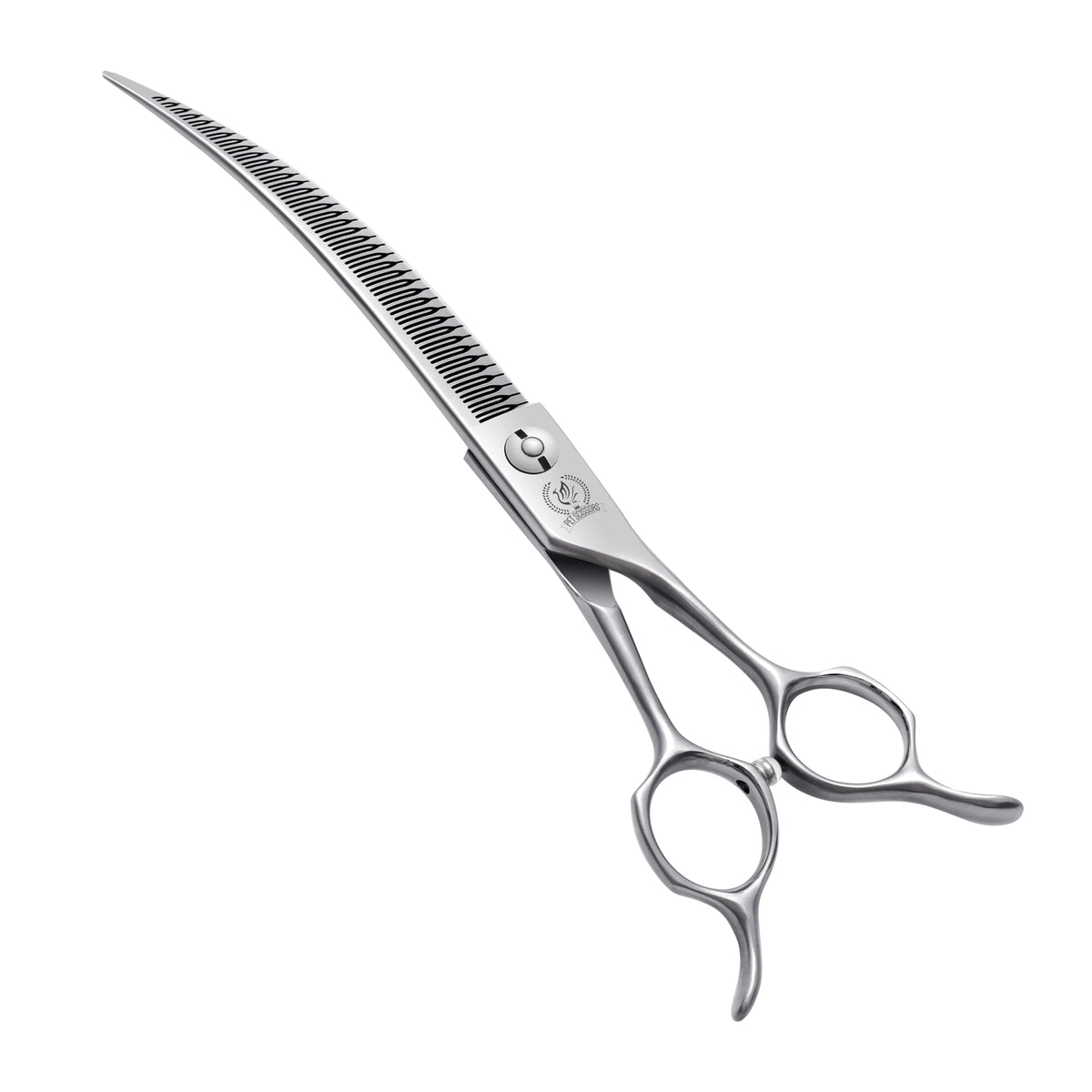 Master Series Curved Dog Grooming Scissors, Thinner, Chunker & Eraser Shears, 7/7.5 Inch, Japanese 440C High-Cobalt Steel