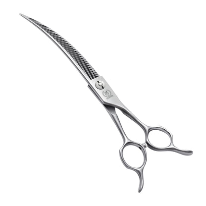 Master Series Curved Dog Grooming Scissors, Thinner, Chunker & Eraser Shears, 7/7.5 Inch, Japanese 440C High-Cobalt Steel