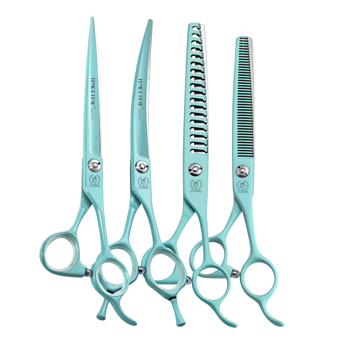 Dog Grooming Scissors & Sets, Straight, Curved, Thinner & Chunker, 6.5-7.25 Inch, Japanese 440C Steel