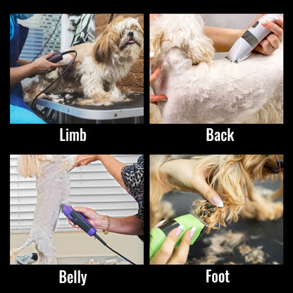 P60 Dog Grooming Clipper, Replacement Blades & Charger, 3-Speed Low Noise Cordless Pet Trimmer