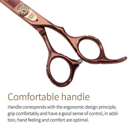Dog Grooming Straight Scissors, 7/7.5 Inch, Japanese 440C Stainless Steel Pet Cutting Shears