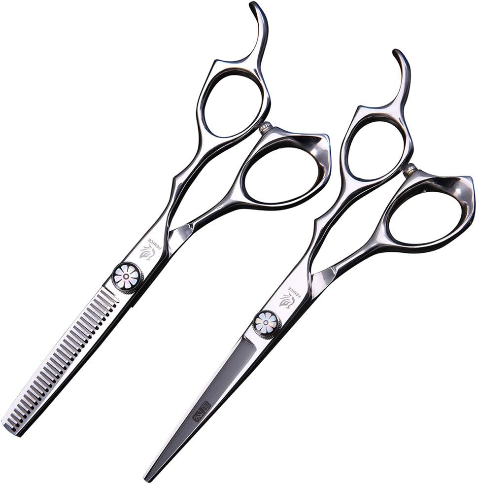 Professional 8-in-1 Hair Cutting & Thinning Scissors Set, 5.5/6 Inch Barber Hairdressing Shears