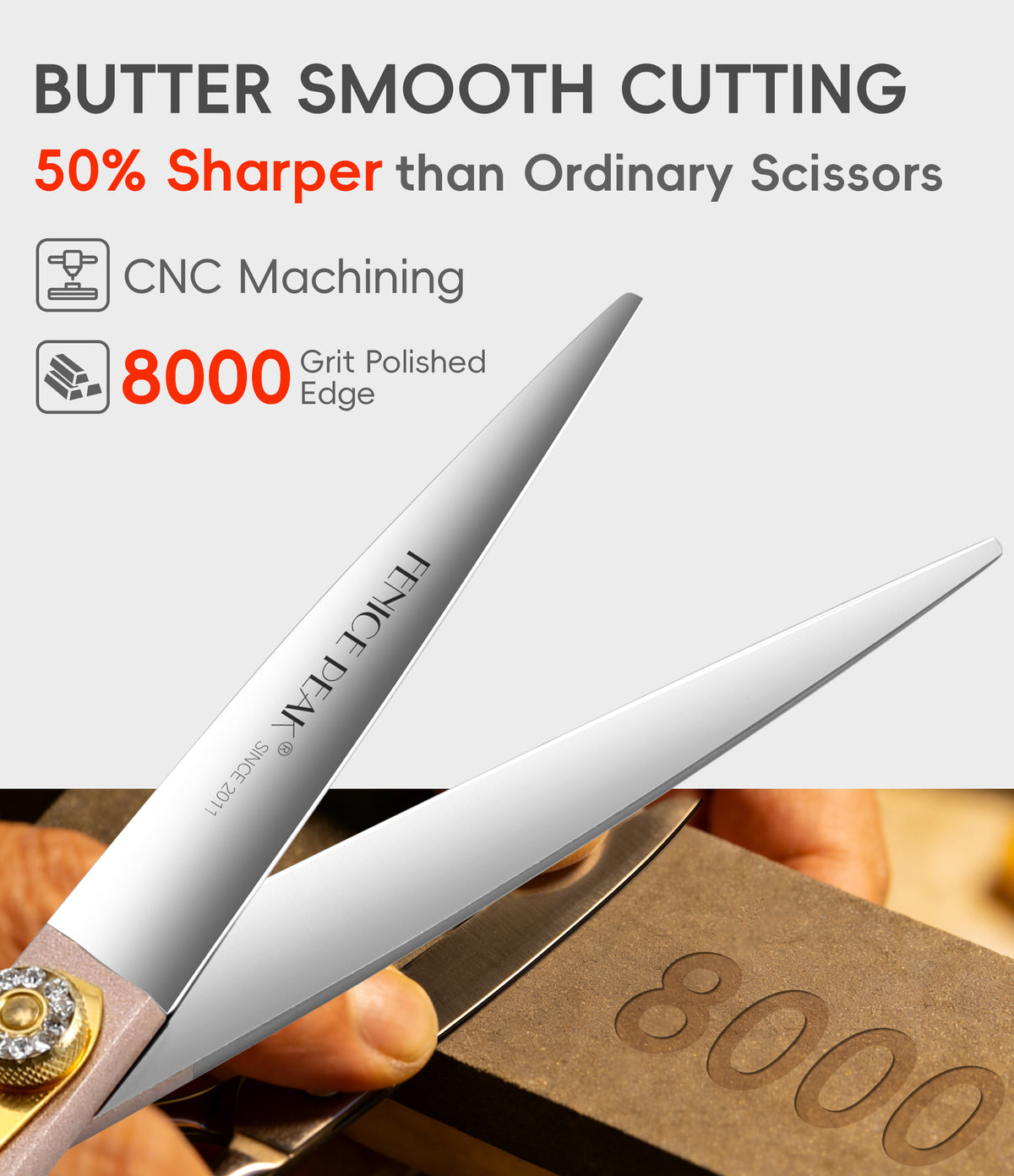 Champagne Gold Dog Grooming Scissors & Sets, Straight, Curved, Thinner & Chunker, 7/7.5/8 Inch, 440C Steel