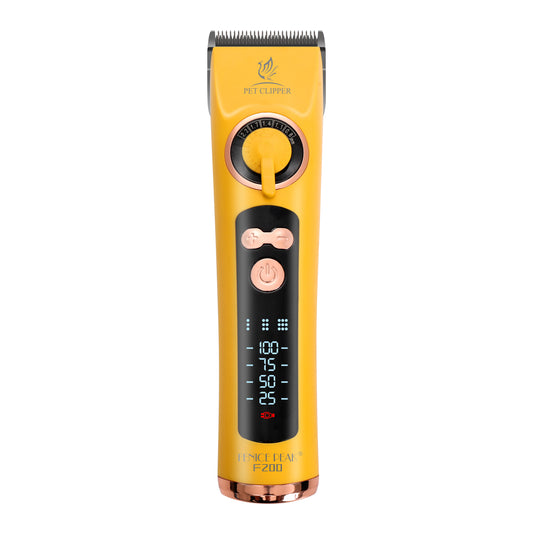 F200 Professional Dog Grooming Clipper & Replacement Blade, 12-Hour Runtime, 3-Speed Cordless Pet Trimmer