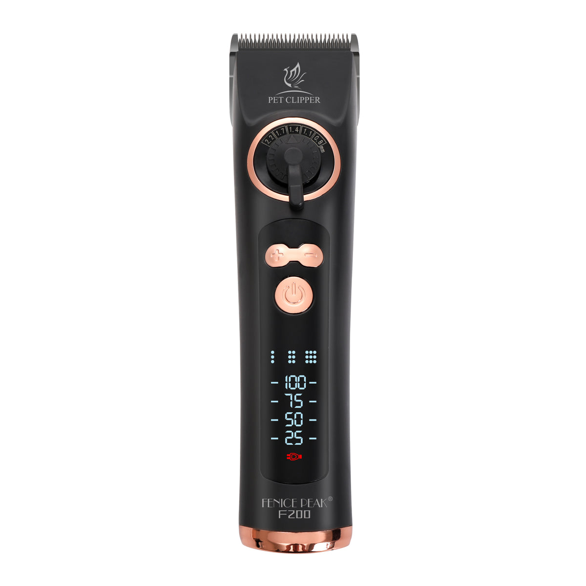 F200 Professional Dog Grooming Clipper & Replacement Blade, 12-Hour Runtime, 3-Speed Cordless Pet Trimmer
