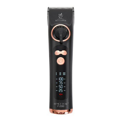 F200 Professional Dog Grooming Clipper & Replacement Blade, 12-Hour Runtime, 3-Speed Cordless Pet Trimmer