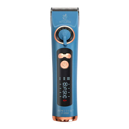F200 Professional Dog Grooming Clipper & Replacement Blade, 12-Hour Runtime, 3-Speed Cordless Pet Trimmer