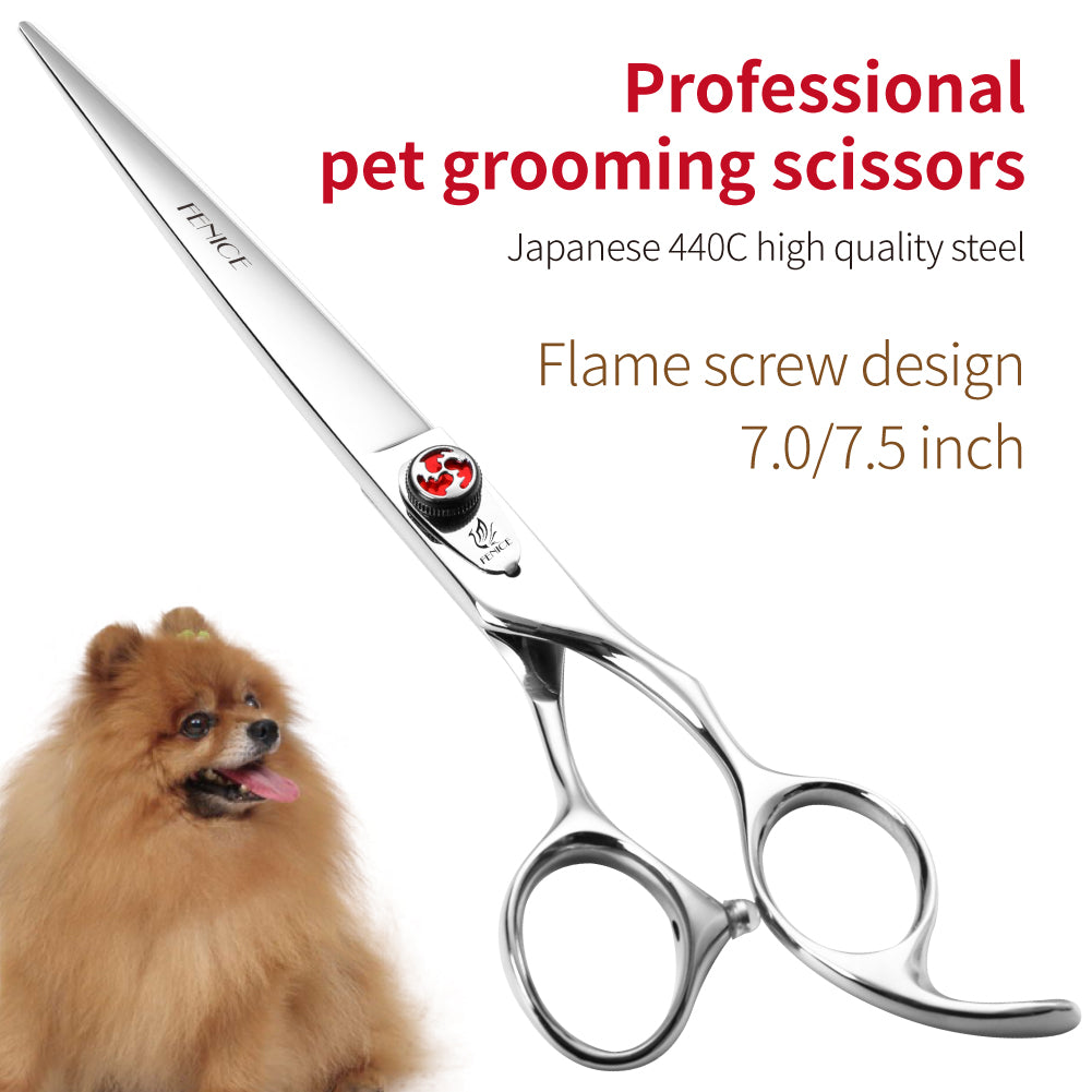 Hair Cutting Scissors, 7/7.5 Inch, Professional 440C Stainless Steel Barber Shears for Men, Women & Children