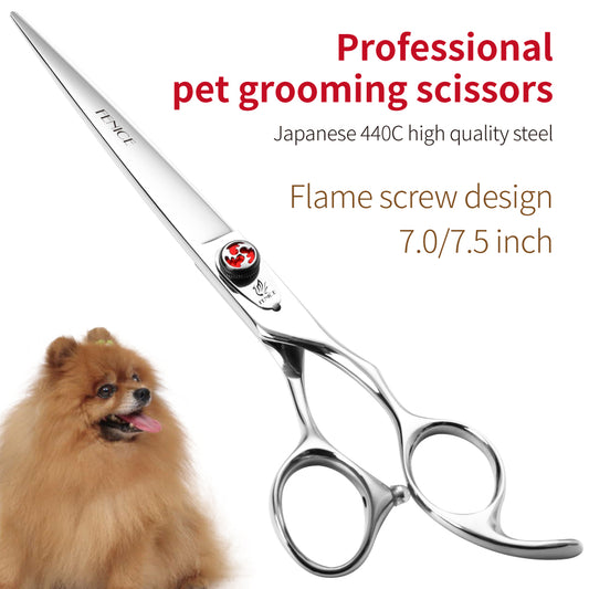 Hair Cutting Scissors, 7/7.5 Inch, Professional 440C Stainless Steel Barber Shears for Men, Women & Children