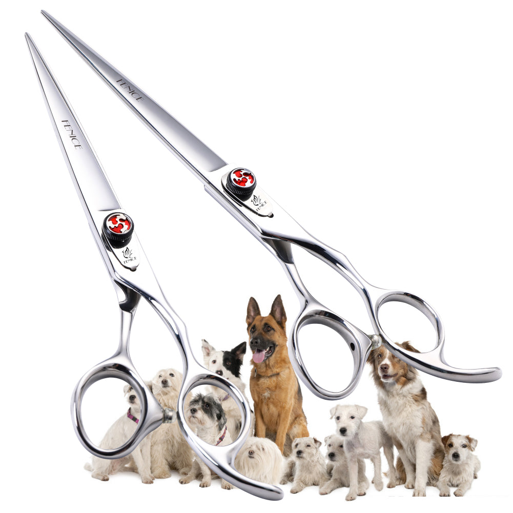 Hair Cutting Scissors, 7/7.5 Inch, Professional 440C Stainless Steel Barber Shears for Men, Women & Children