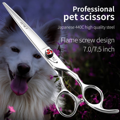 Hair Cutting Scissors, 7/7.5 Inch, Professional 440C Stainless Steel Barber Shears for Men, Women & Children