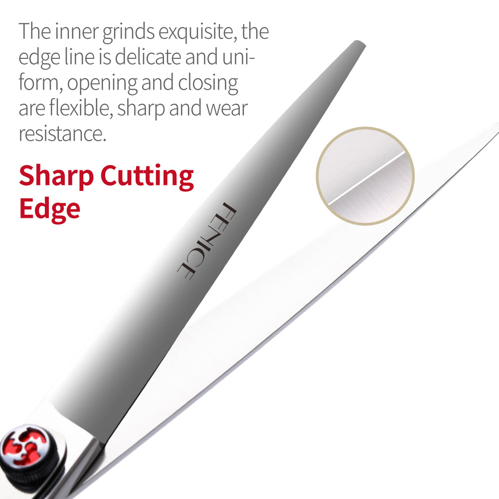 Hair Cutting Scissors, 7/7.5 Inch, Professional 440C Stainless Steel Barber Shears for Men, Women & Children