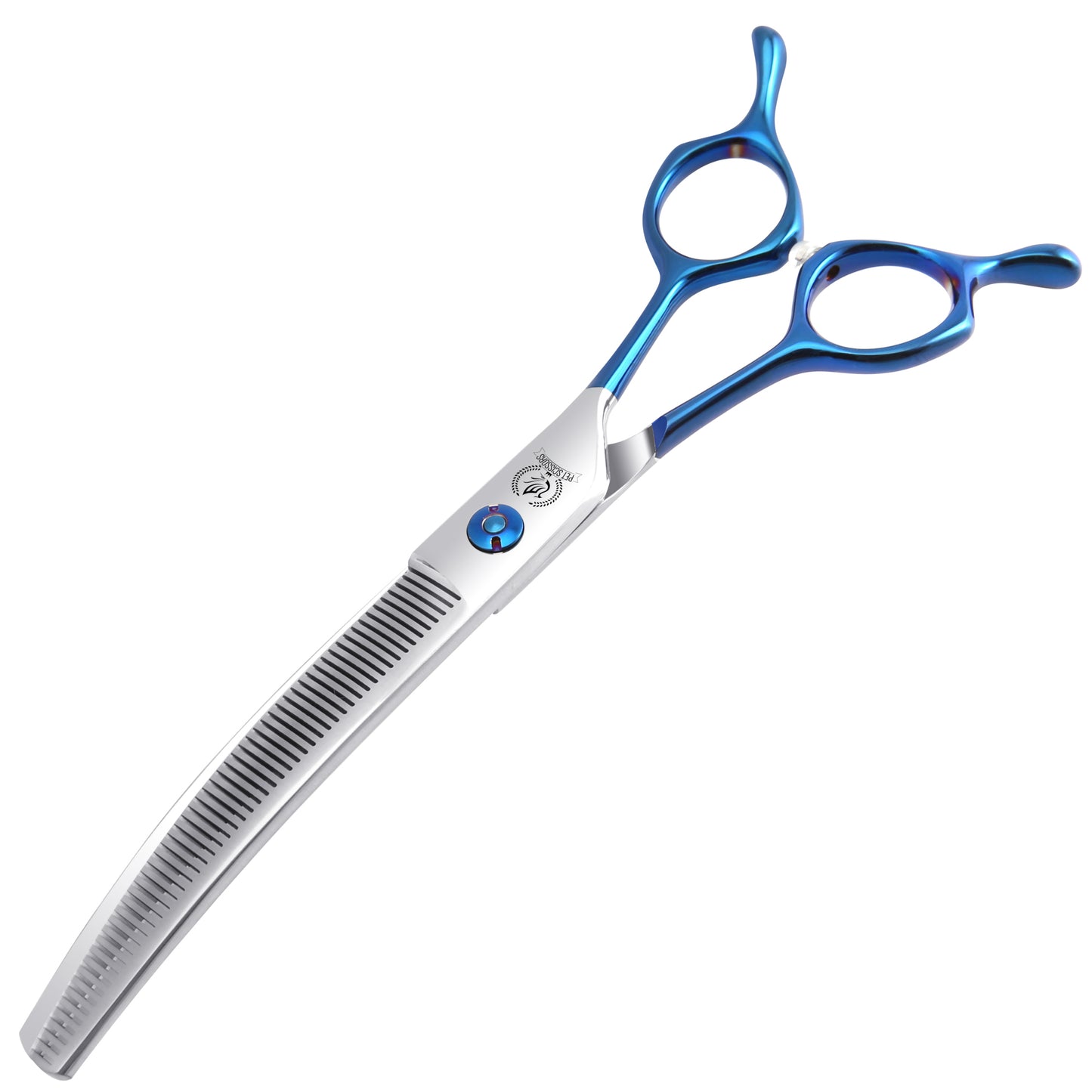 Blue Dog Grooming Scissors & Set, Straight, Curved, Thinner & Chunker, 6.5/7 Inch, 440C Steel