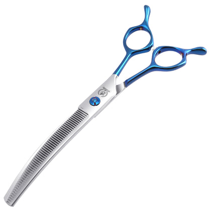 Blue Dog Grooming Scissors & Set, Straight, Curved, Thinner & Chunker, 6.5/7 Inch, 440C Steel