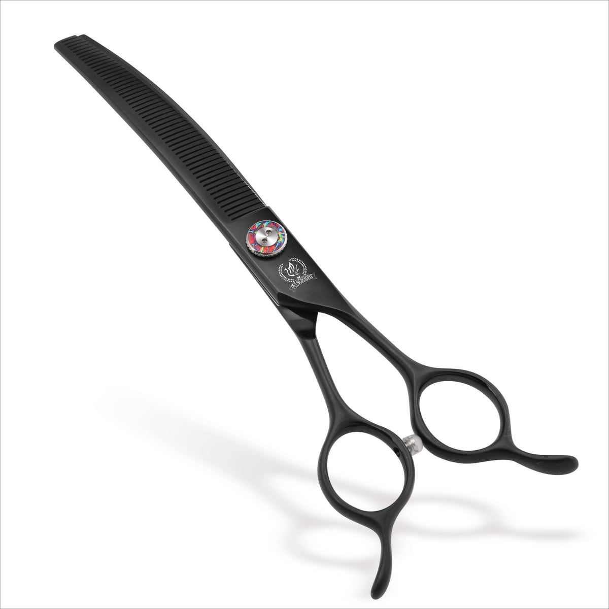 Master Series Curved Dog Grooming Scissors, Thinner, Chunker & Eraser Shears, 7/7.5 Inch, Japanese 440C High-Cobalt Steel