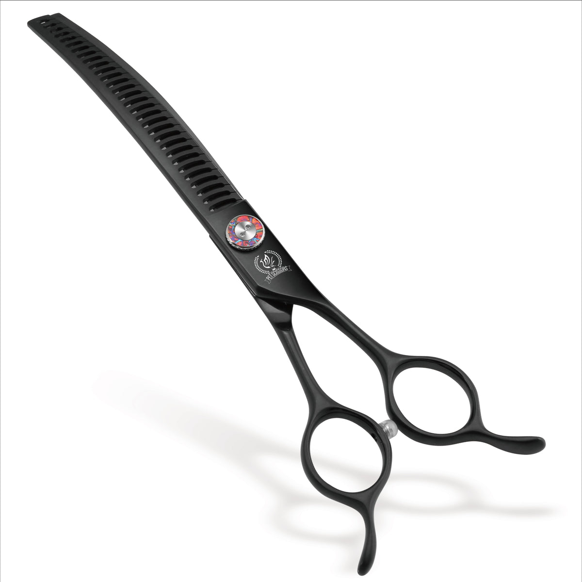 Master Series Curved Dog Grooming Scissors, Thinner, Chunker & Eraser Shears, 7/7.5 Inch, Japanese 440C High-Cobalt Steel