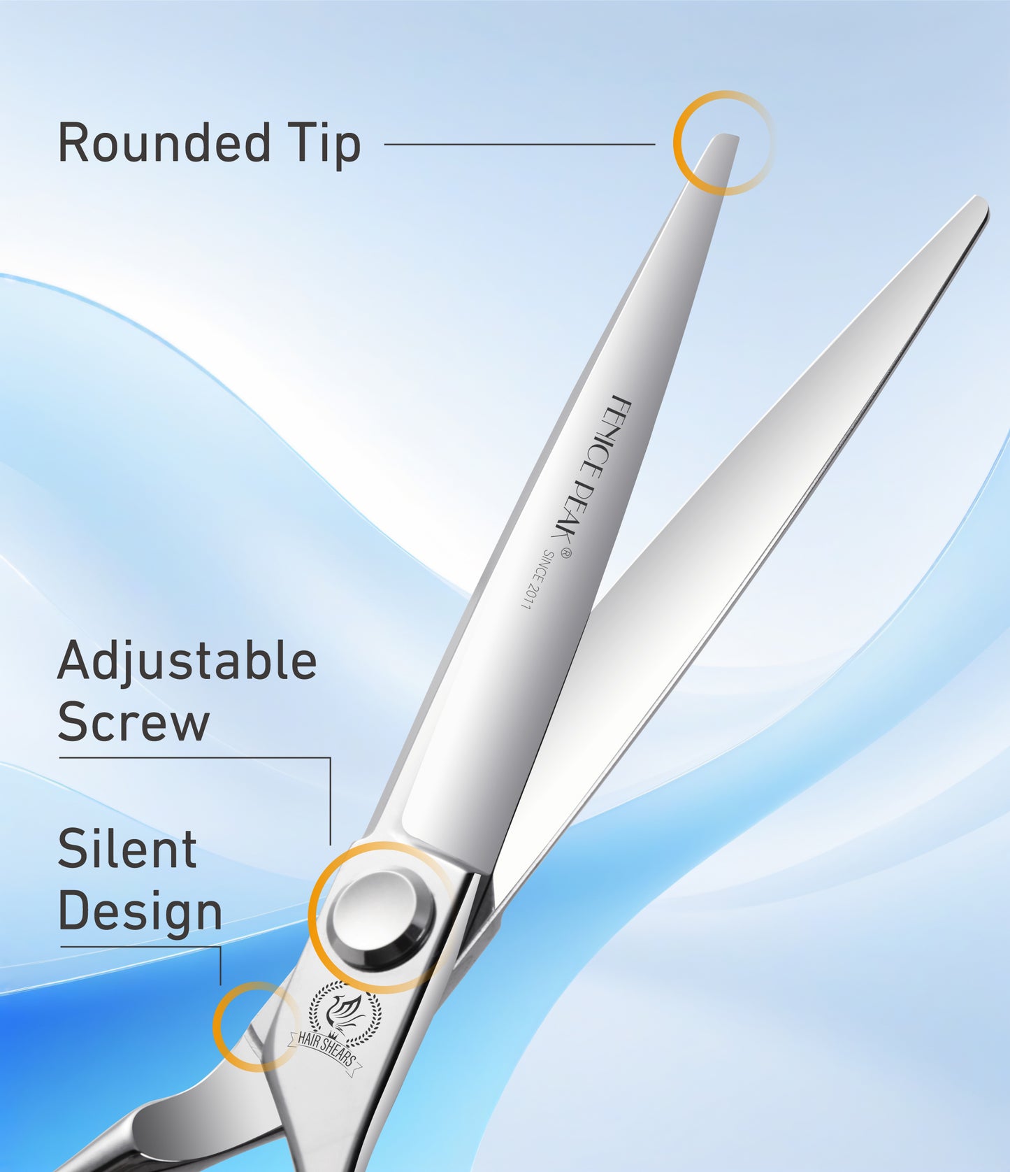 Professional Hair Cutting & Thinning Scissors, 5.5-6.8 Inch, VG10 Japanese Steel, CNC Barber Shears