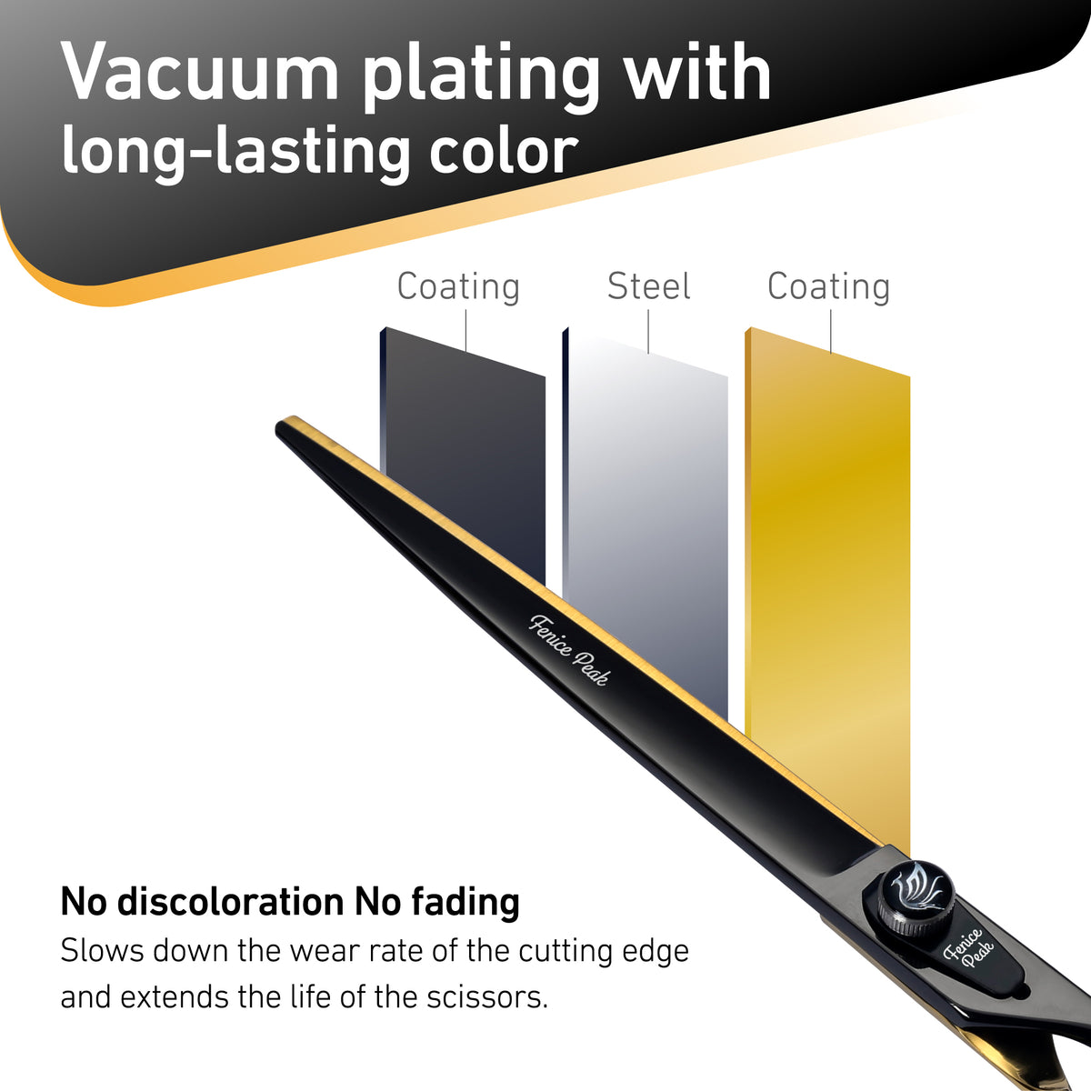 Black & Gold Dog Grooming Scissors & Sets, Straight, Curved, Thinner & Chunker, 7/8 Inch, 440C Steel