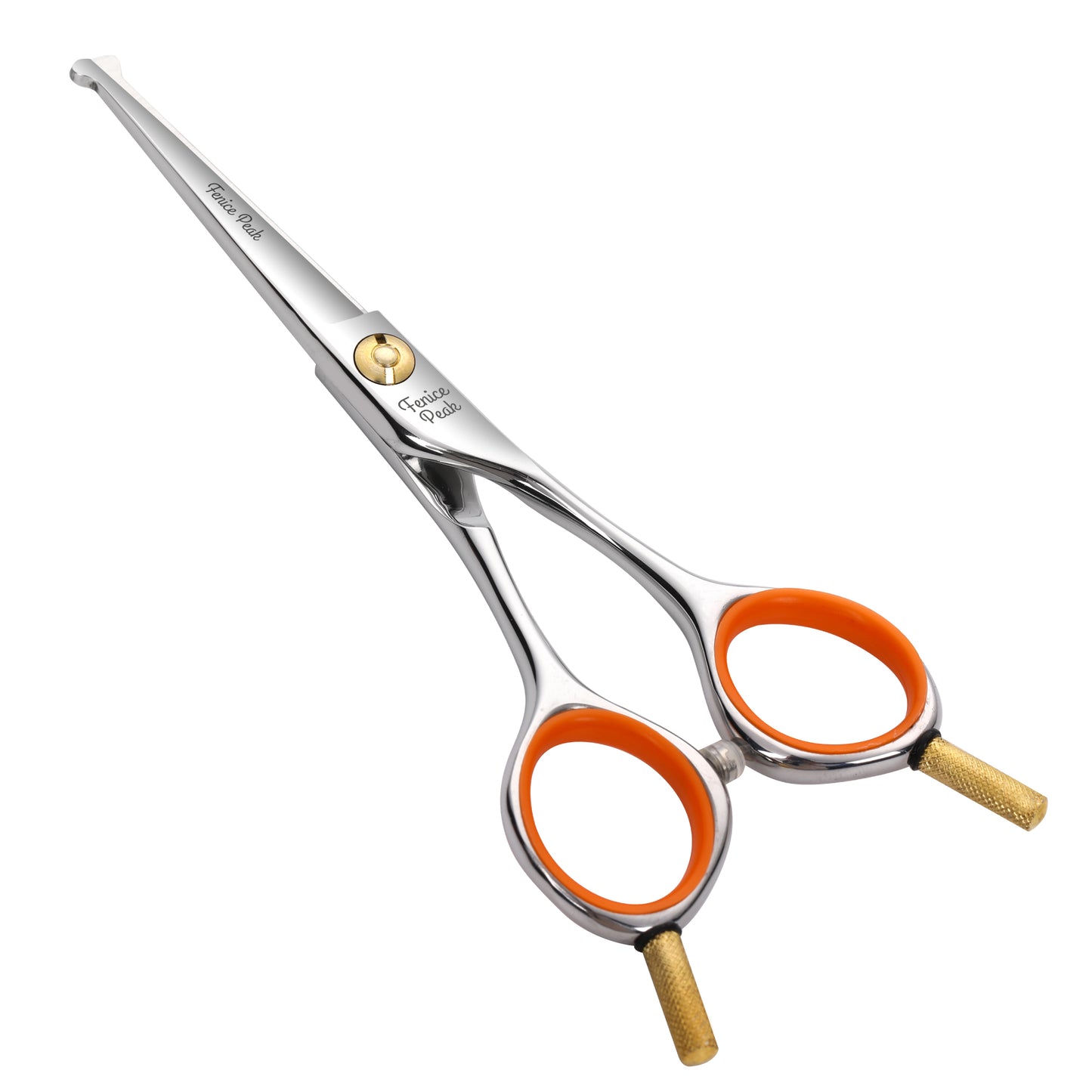 Small Dog & Cat Grooming Scissors & Set, Straight, Curved, Thinner & Chunker, 5/6 Inch, JP440C Round Tip Shears