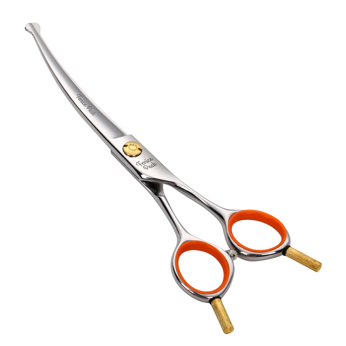 Small Dog & Cat Grooming Scissors & Set, Straight, Curved, Thinner & Chunker, 5/6 Inch, JP440C Round Tip Shears
